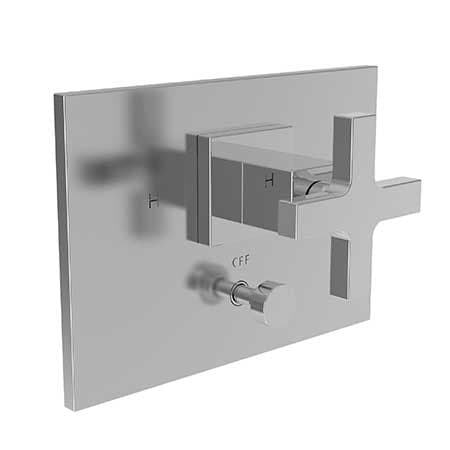 Newport Brass Balanced Tub & Shower Diverter Plate With Handle in Antique Nickel 5-2062BP-15A